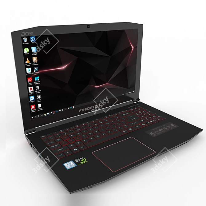 Dominating Performance: Acer Predator Helios 3D model image 1