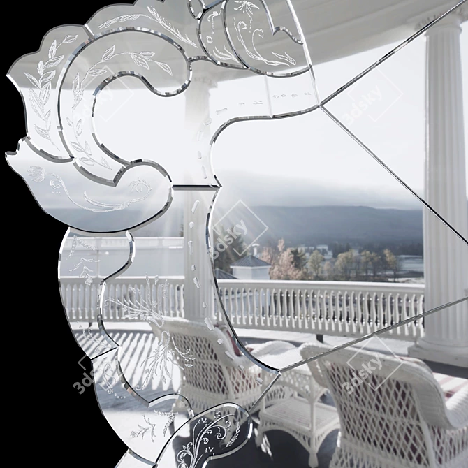 Venice Mirror: A Timeless Masterpiece 3D model image 3
