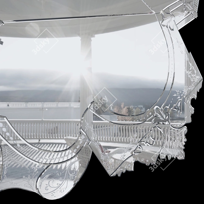 Venice Mirror: A Timeless Masterpiece 3D model image 4