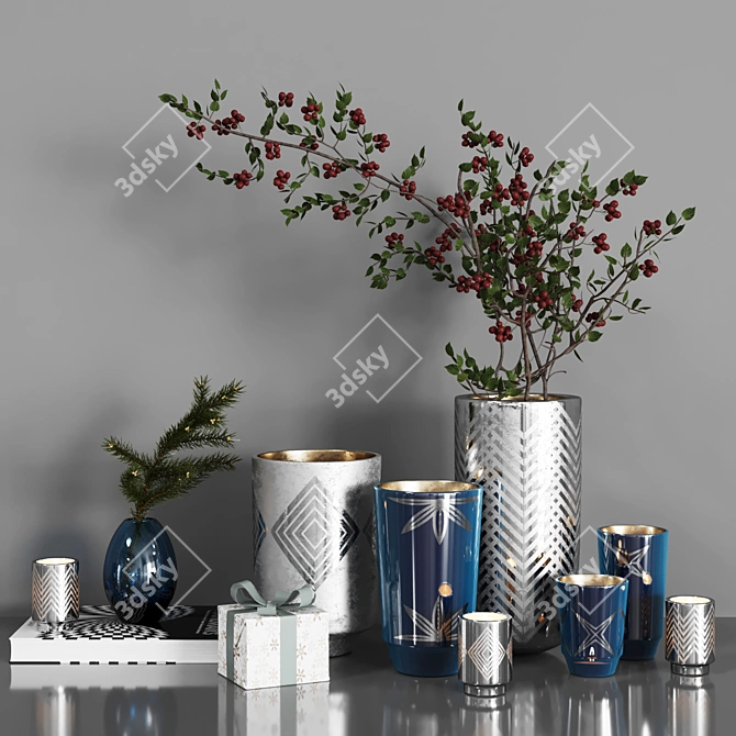 Corona Decor Set 19 3D model image 1