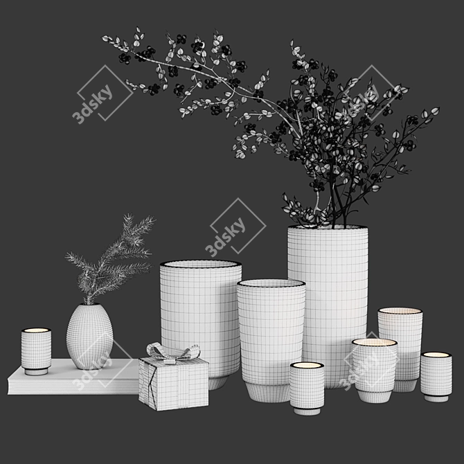 Corona Decor Set 19 3D model image 2