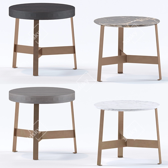 Kanaha Side Table: Stylish and Functional 3D model image 2