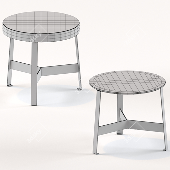 Kanaha Side Table: Stylish and Functional 3D model image 3