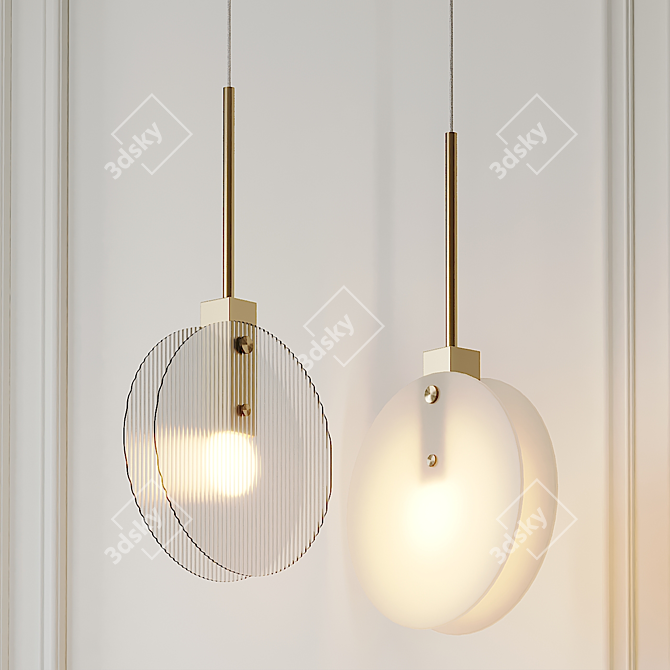 Nebulae Pendant Lamp: Illuminating Elegance 3D model image 1