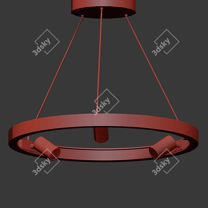 Versatile Ceiling Track Light 3D model image 3