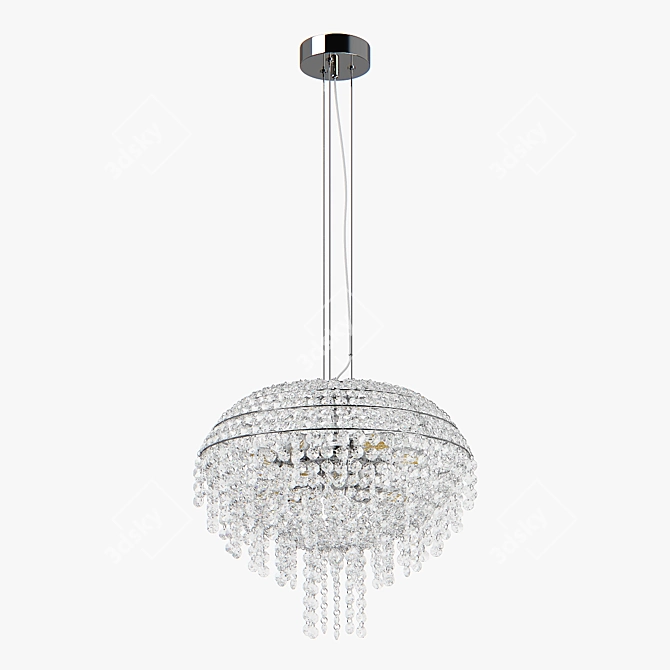 Elegant 9-Light Pendant Chandelier 3D model image 9