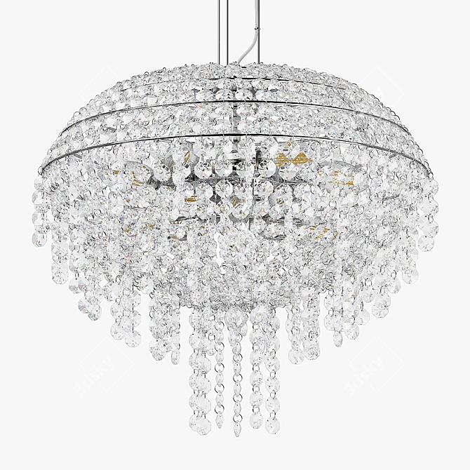 Elegant 9-Light Pendant Chandelier 3D model image 11