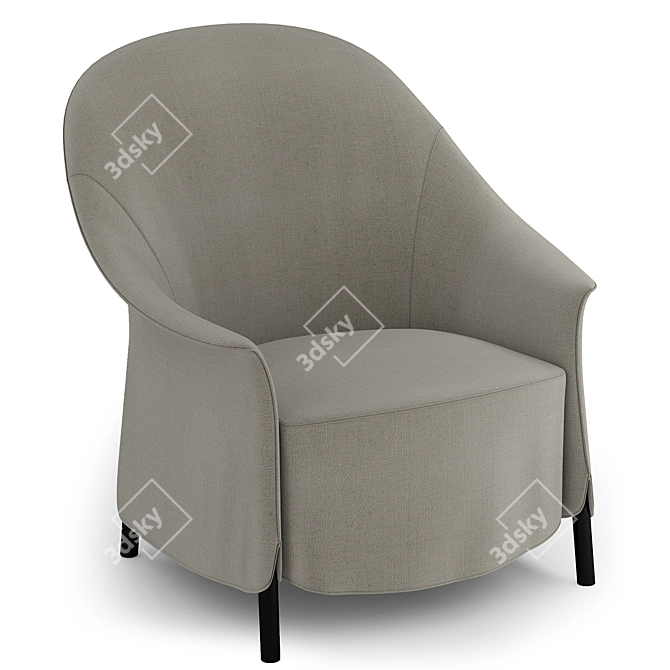 Elegant Arflex Gloria Armchair 3D model image 3