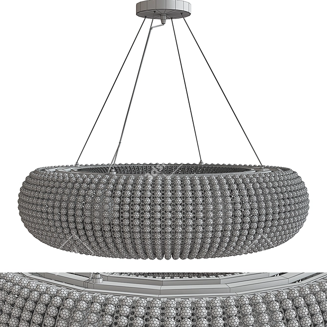 Kebo Glass Loft Pendant 3D model image 3