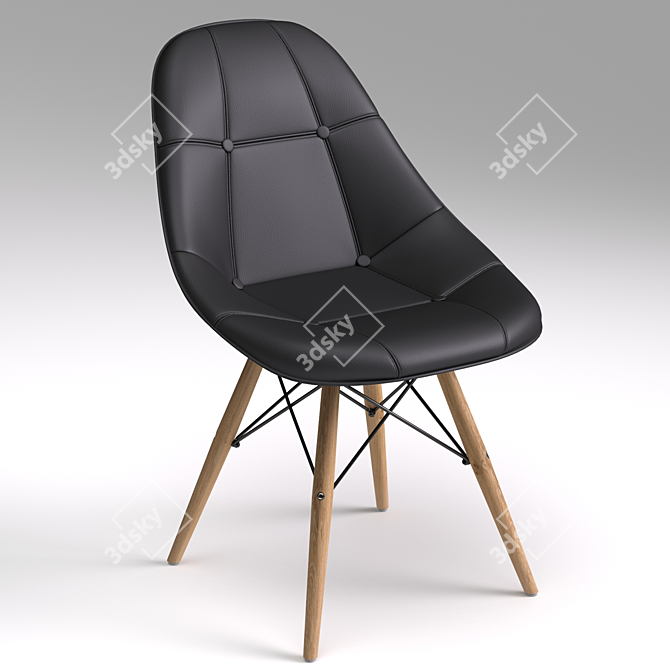 Elegant Vesper Chair 3D model image 1