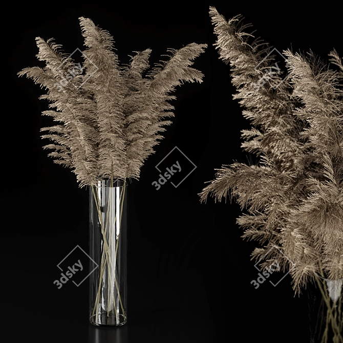 Elegant Ivory Decorative Vase 3D model image 4