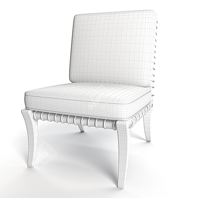 Mid-Century Modern Robsjohns Gibbings Chair 3D model image 3