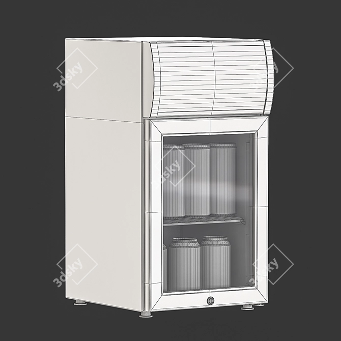 Red Bull Mini Fridge 3D model image 2