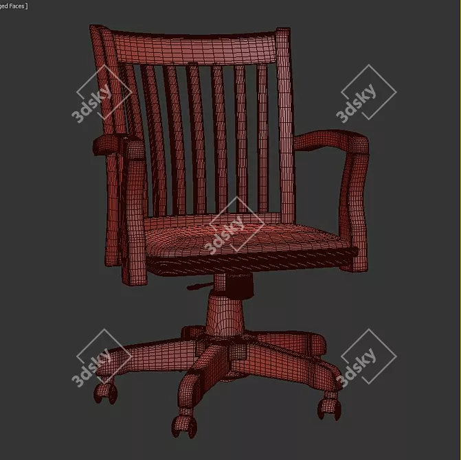 ErgoSlat Task Chair 3D model image 1