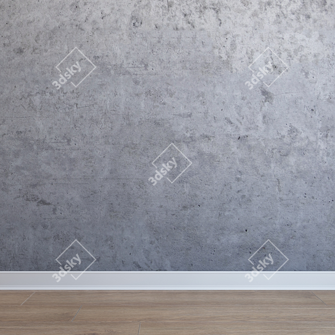 Seamless Concrete Texture 3D model image 1