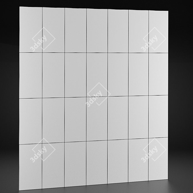 Versatile Ceramic Wall: 30x60cm Tiles 3D model image 3