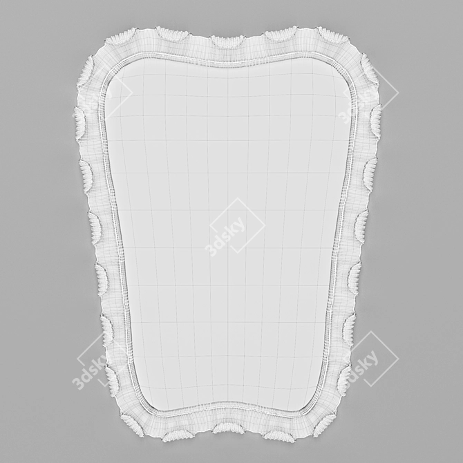 Modern Mirror by Osvaldo Borsani 3D model image 3