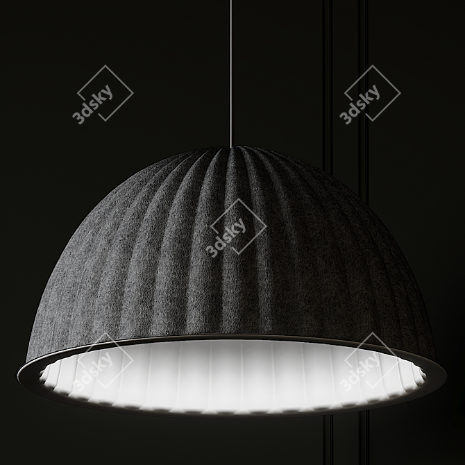 Modern 32" Under the Bell Pendant 3D model image 2