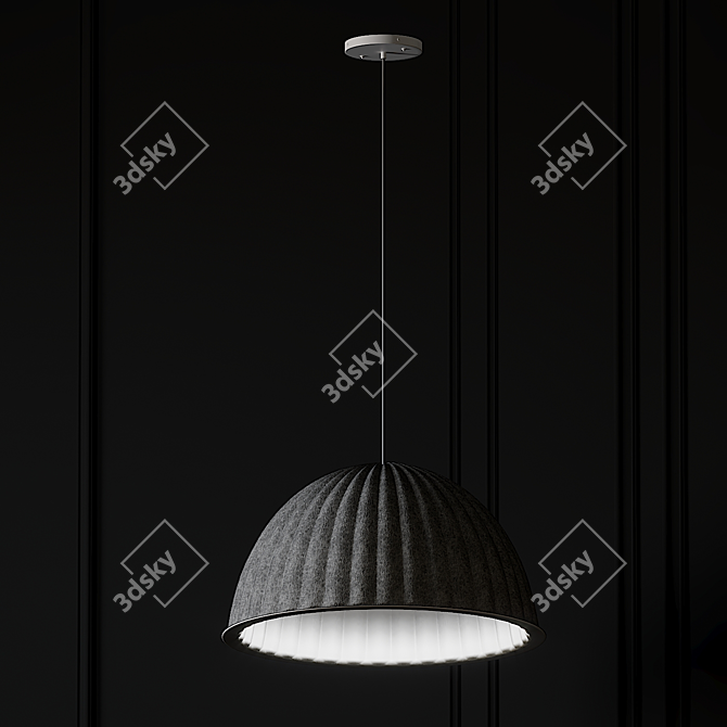 Modern 32" Under the Bell Pendant 3D model image 3