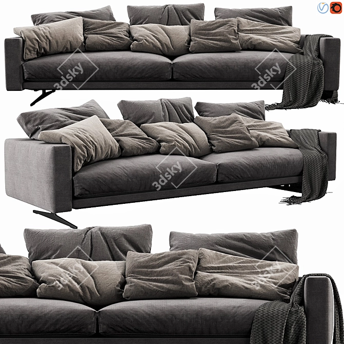 Flexform Campiello - Modern Modular Sofa 3D model image 1