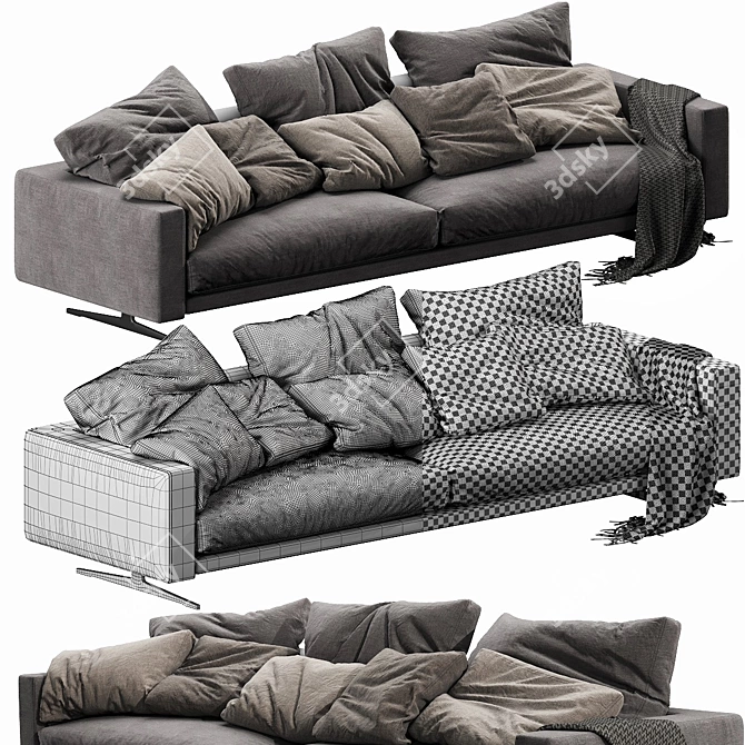 Flexform Campiello - Modern Modular Sofa 3D model image 3