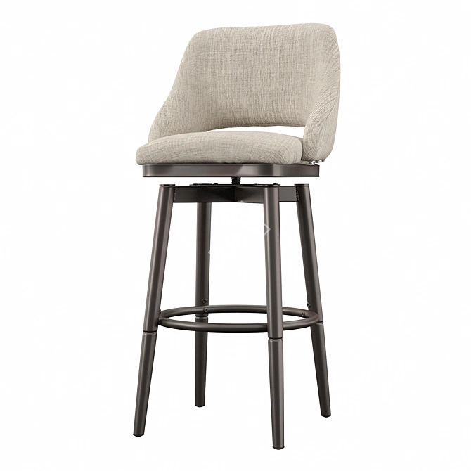 Versatile Adjustable Bar Stool 3D model image 1