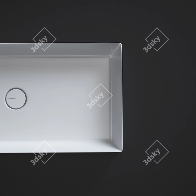 Sleek Track Sink by Valdama 3D model image 3