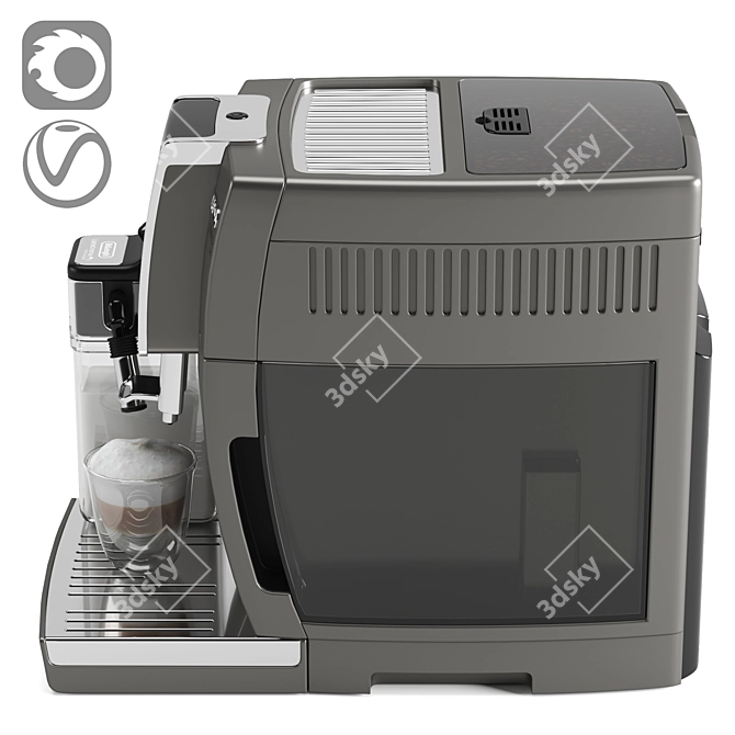 Delonghi Dinamica Plus: Premium Automatic Coffee Machine 3D model image 3