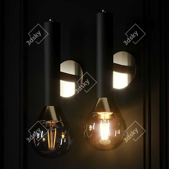 Via Wall Sconce | Elegant Lighting Solution 3D model image 2