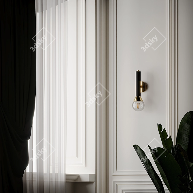 Via Wall Sconce | Elegant Lighting Solution 3D model image 3