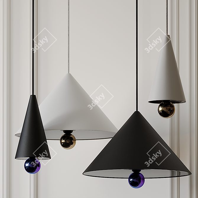 Cherry Pendant: Petite Friture Elegance 3D model image 1