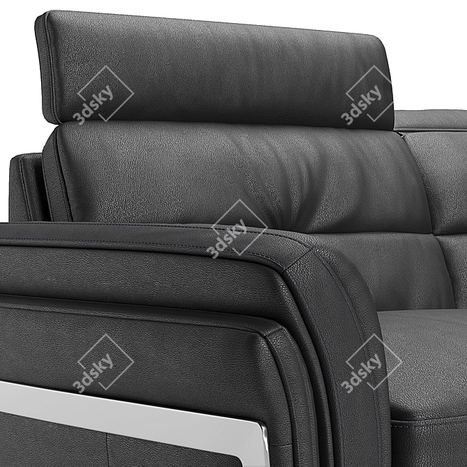 Modern Italian Style: Satis Folk Sofa 3D model image 2