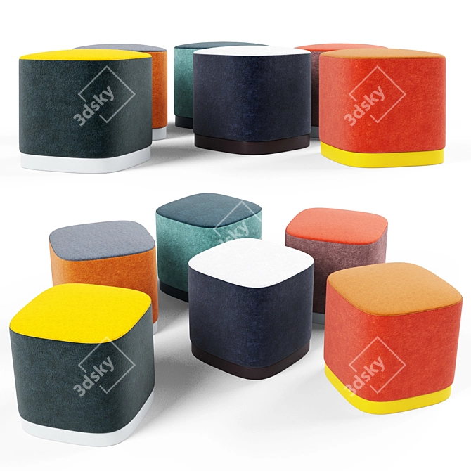  Comfy Cube Seat 3D model image 1