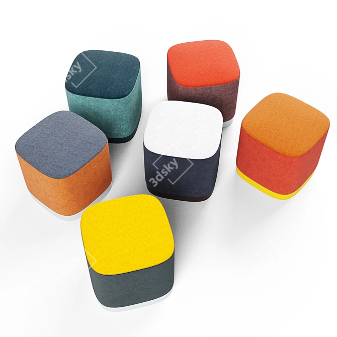  Comfy Cube Seat 3D model image 2