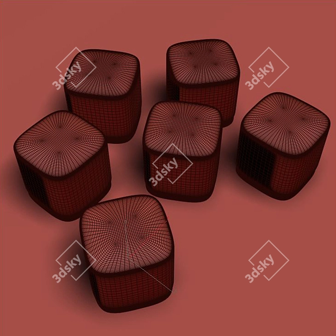  Comfy Cube Seat 3D model image 3