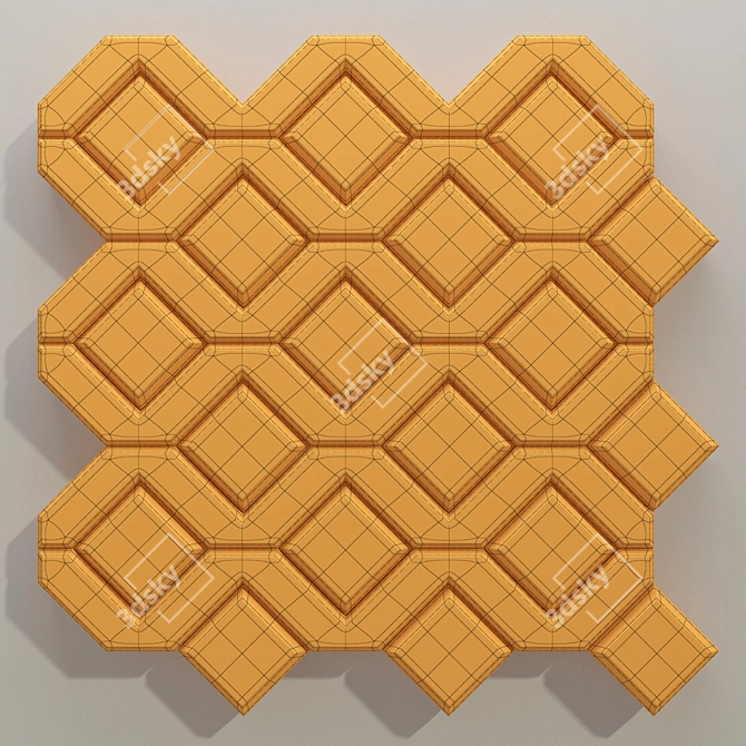 Zigzag EcoPaving: 3D Max 2014, 2011, OBJ, FBX, 3DS 3D model image 3
