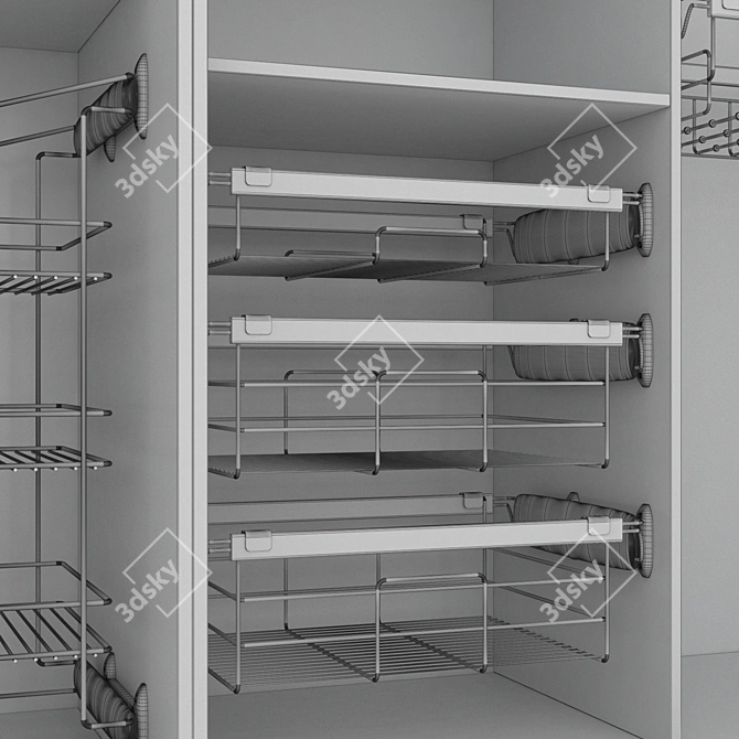 360 RANGE Closet Organizer: Versatile Storage Solution! 3D model image 3