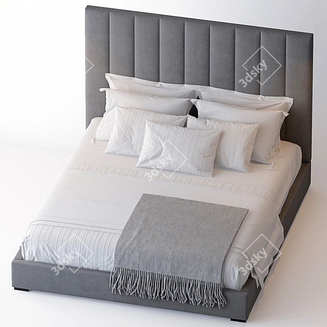 Elegant Modena Bed - RH 3D model image 2