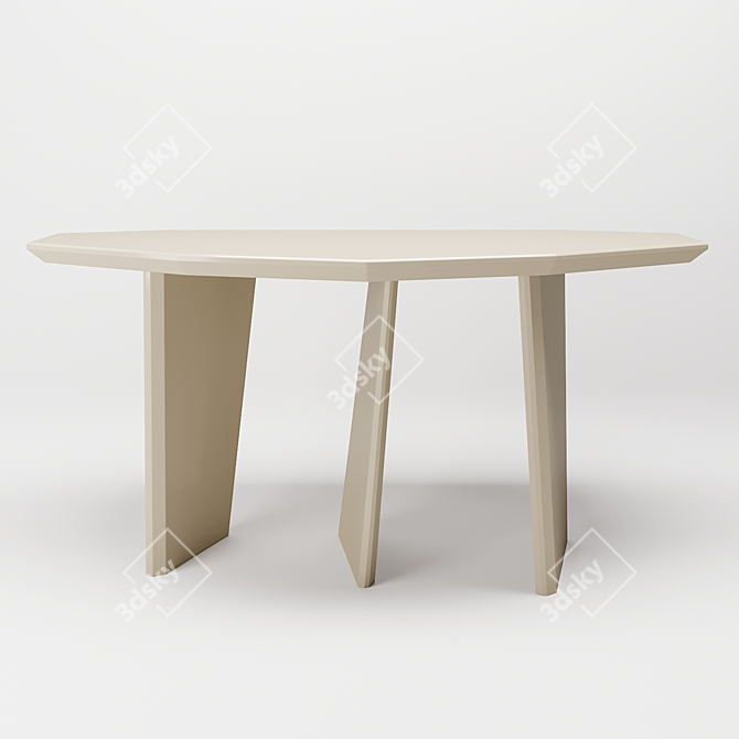 Elegant Dolmen Console: Sleek Design, Generous Size 3D model image 1