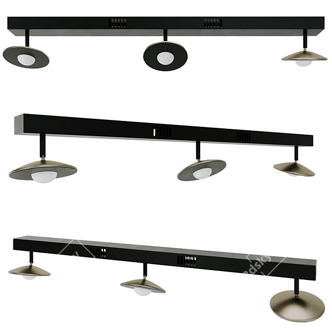 Millelumen Rising 3 LED Chandelier 3D model image 1