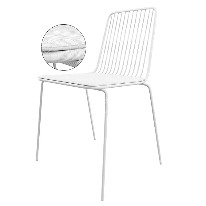 Modern Comfort: Niza Chair 3D model image 3