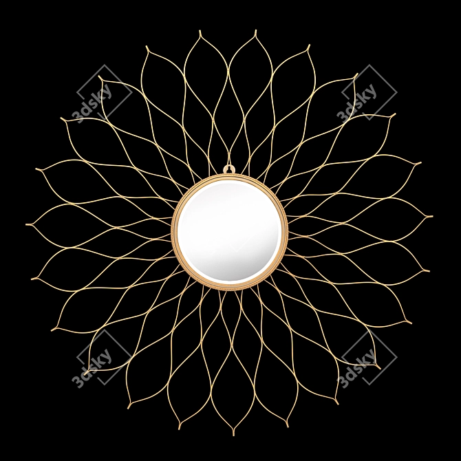 Elegant Newtown Accent Mirror 3D model image 1