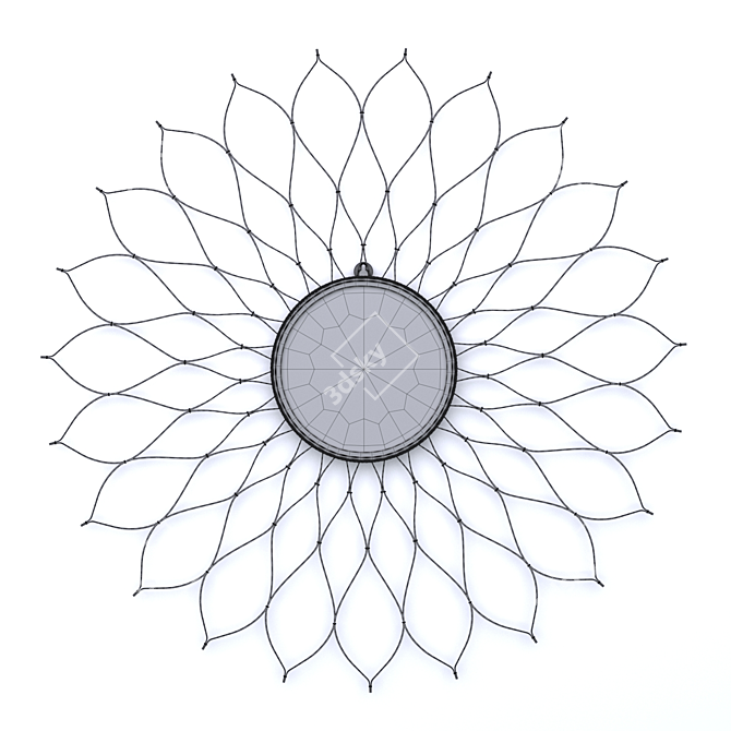 Elegant Newtown Accent Mirror 3D model image 3