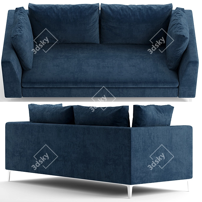 Luxury Charles Denelli Sofa 3D model image 2