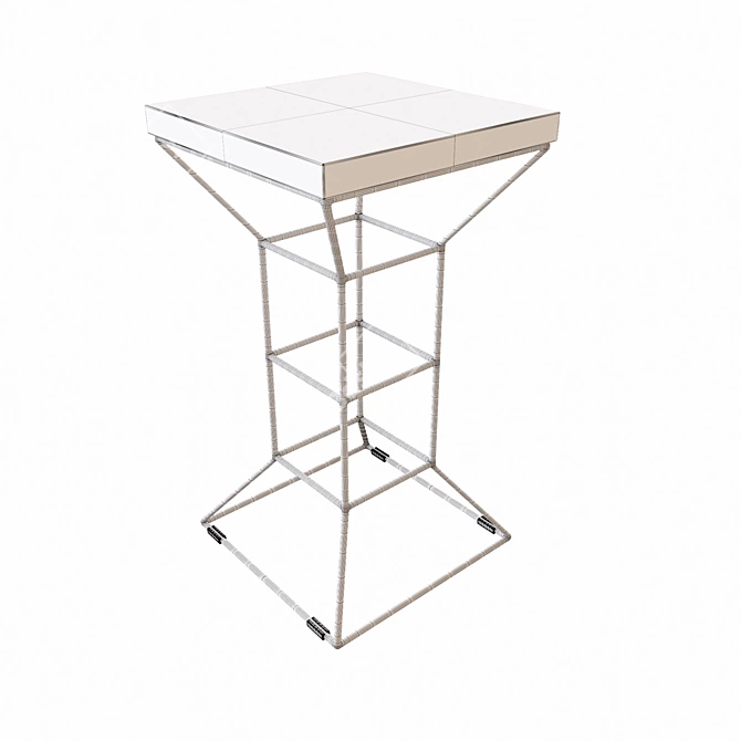 Contemporary Stand Table "CUBE-L 3D model image 2