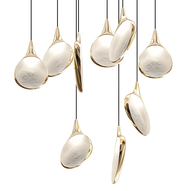 Elegant Stillabunt Chandelier: Timeless Beauty 3D model image 3