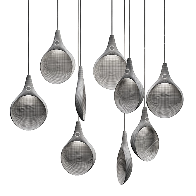 Elegant Stillabunt Chandelier: Timeless Beauty 3D model image 5