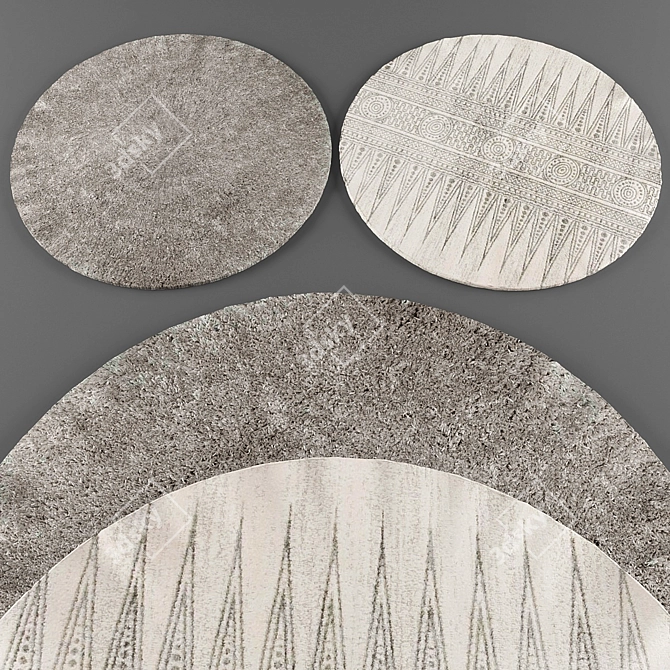 Elegant Froy Rugs Collection 3D model image 1