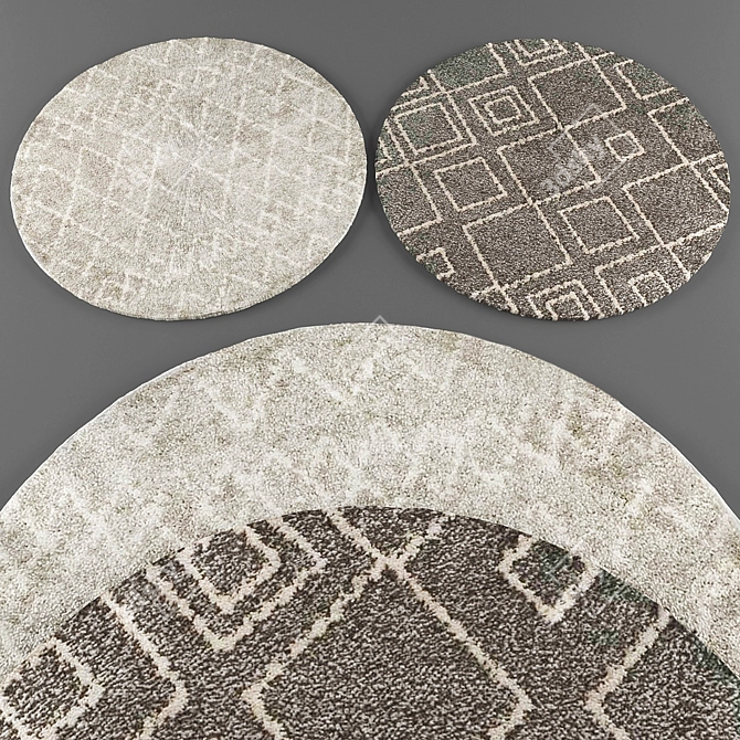 Elegant Froy Rugs Collection 3D model image 2