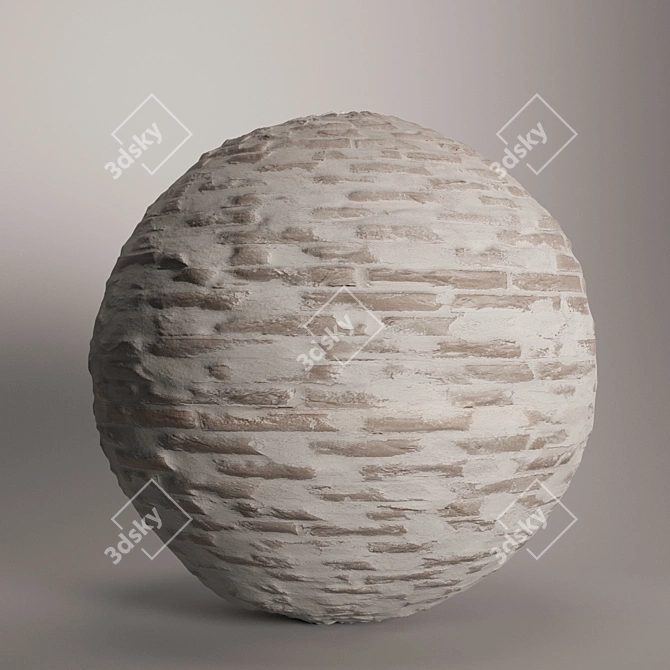 Seamless Scandinavian Brick Texture 3D model image 2